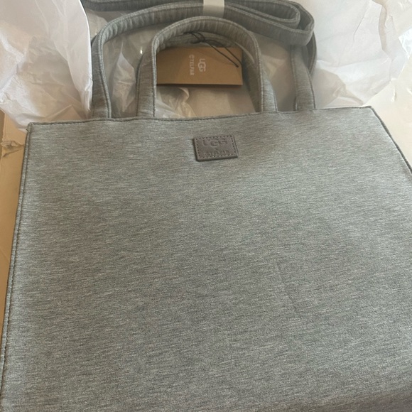 Ugg X Telfar Heather Grey Medium Fleece Shopper - Picture 8 of 9